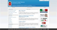 Desktop Screenshot of comune.arqua.pd.it